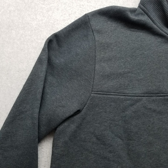 Orvis Sweater Mens 2XL Gray Long Sleeve Pullover Mock Neck Zip Casual - Picture 3 of 13